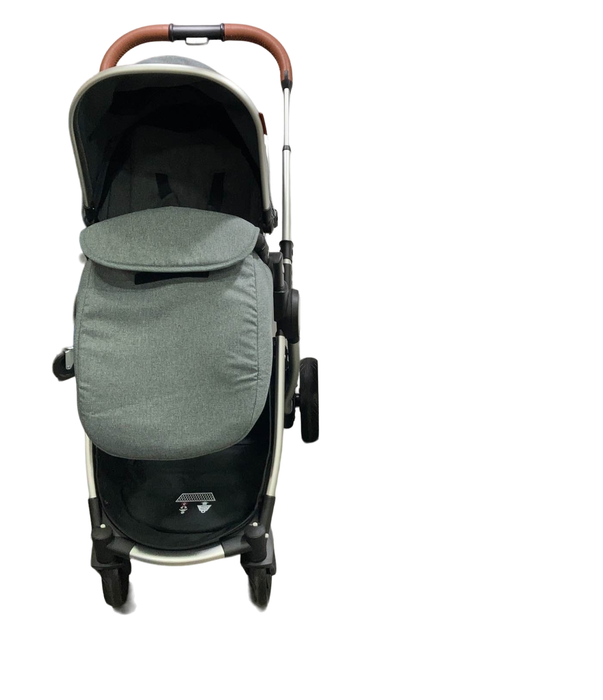 secondhand Mompush Ultimate 2 Baby Stroller, 2022, Grey with Black Frame