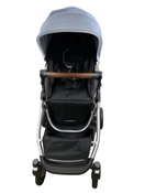 secondhand Mockingbird Single Stroller, 2023, Sky, Watercolor Drops, Silver With Penny Leather