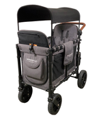 secondhand Wonderfold W2 Luxe Multifunctional Double Stroller Wagon, 2020, Charcoal Gray