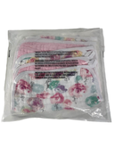 secondhand Honest Baby 5-pack Organic Cotton Multi-layer Woven Burp Cloths, Rose Blossom