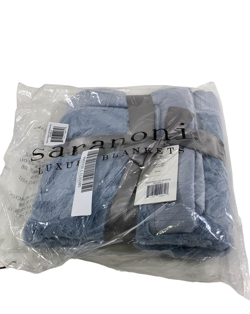 used Saranoni Receiving Blanket, Storm Cloud