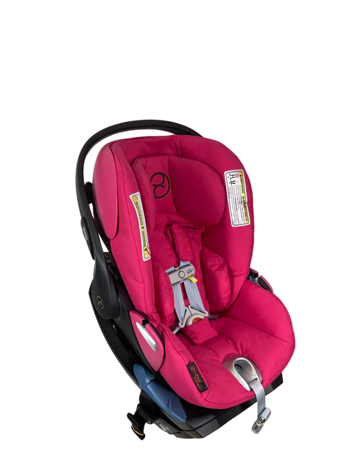 used Cybex Cloud Q Infant Car Seat with SensorSafe, Passion Pink, 2021