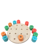 used Lovevery Wooden Stacking Peg Board