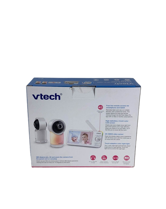 secondhand VTech 5” Smart Wi-Fi 1080p Pan & Tilt Monitor RM5766-2HD