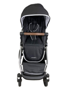 secondhand Mockingbird Single to Double Stroller, 2022, Silver with Penny Leather, Watercolor Drops, Black