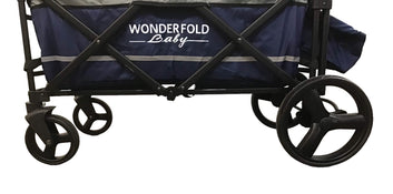 Wonderfold X2 Push + Pull Double Stroller Wagon, 2019, Navy