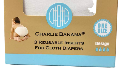 secondhand Charlie Banana Cloth Inserts, One Size, 3 Pack