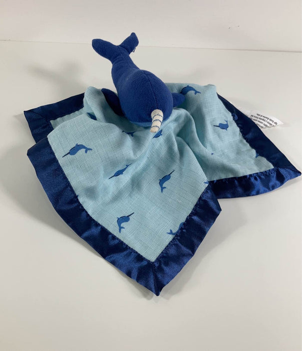 secondhand Cloud Island Small Security Blanket, Narwhal