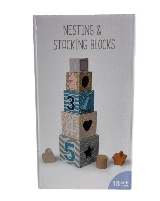 used Mary Meyer Leika Wooden Nesting And Stacking Blocks