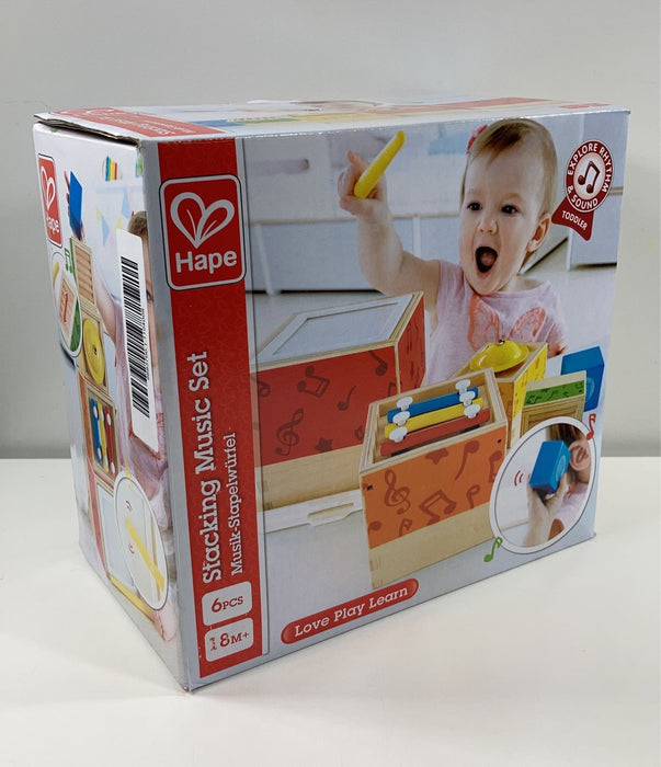 used Hape Stacking Instrumental Music Set Toy