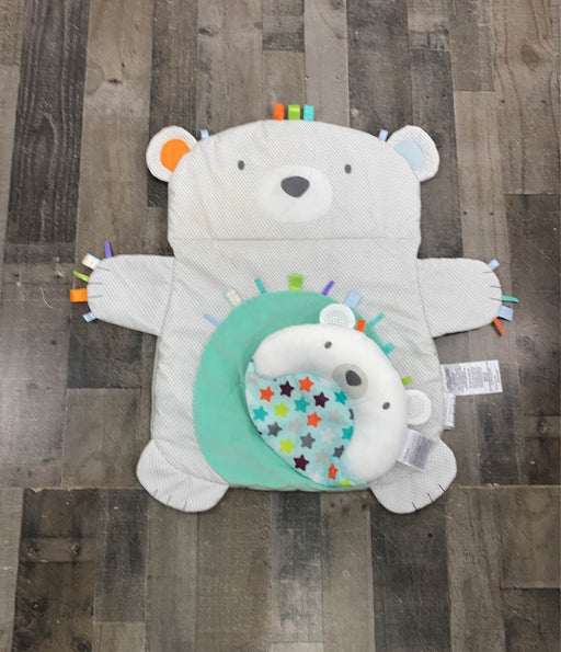 used Bright Starts Tummy Time Prop & Play Mat, Polar Bear