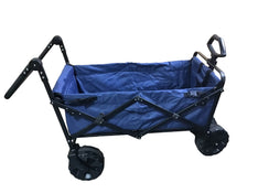 used Wonderfold Wagon S2 Push and Pull Folding Wagon, Blue, P Model