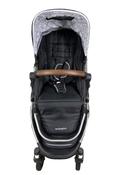 secondhand Mockingbird Single Stroller, 2023, Black, Windowpane, Silver With Penny Leather