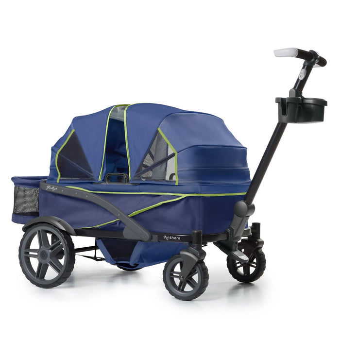 used Gladly Family Anthem4 Classic 4 Seater All Terrain Wagon Stroller, Neon Indigo