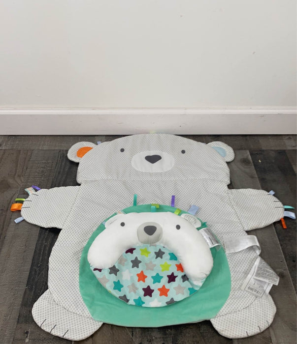 secondhand Bright Starts Tummy Time Prop & Play Mat, Polar Bear