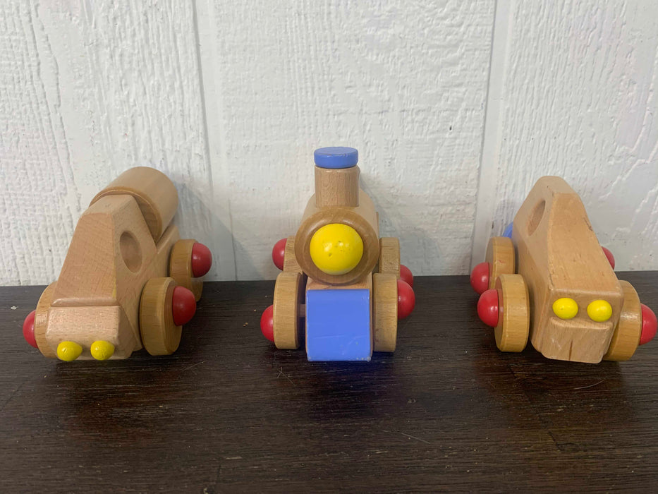 secondhand Wobblio Wooden Toy Vehicles