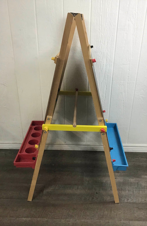 secondhand Melissa & Doug Deluxe Standing Wooden Art Easel