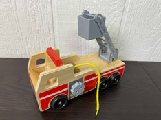 used Melissa & Doug Wooden Fire Truck