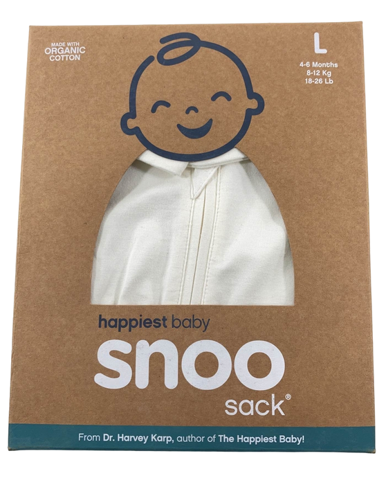 used Happiest Baby SNOO Sack, Large (18-25 lbs), Ivory