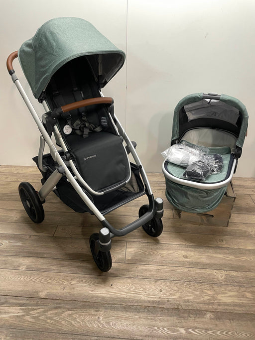 secondhand UPPAbaby VISTA V2 Stroller, Emmett (Green Melange)