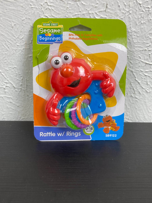 used Sesame Street Elmo Rattle With Rings