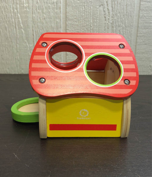 secondhand Top Bright Wooden House Pounding Toy