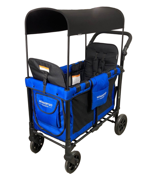 used Wonderfold W2 Original Multifunctional Double Stroller Wagon, 2021, Blue