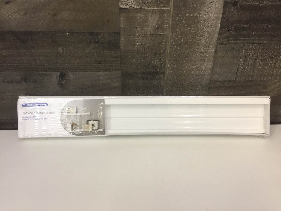 Container Store White Ledge Shelf