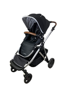 secondhand Mockingbird Single to Double Stroller, 2023, Silver with Penny Leather, Windowpane, Black