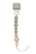 used LouLou Lollipop Pacifier Clip, Colour Pop, Silver Sage