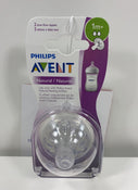 used Philips Avent Natural Slow Flow Nipples, 2pk