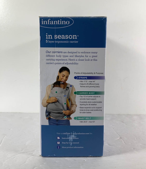 secondhand Infantino In Season 5 Layer Ergonomic Carrier