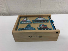 used Melissa & Doug Vehicles Wooden Mini Puzzle Set