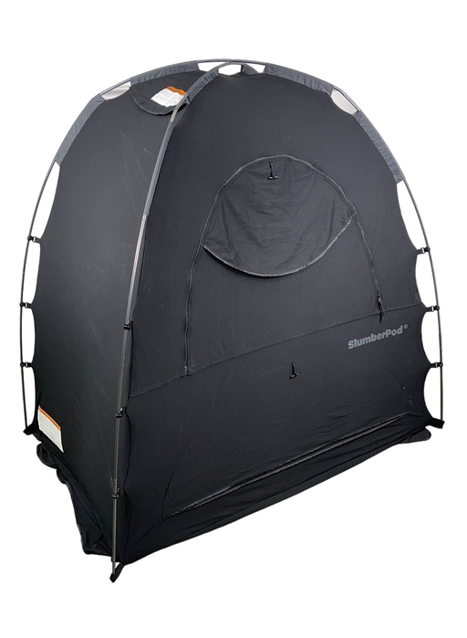 secondhand SlumberPod 3.0 Sleep Canopy, Black with Grey Accents