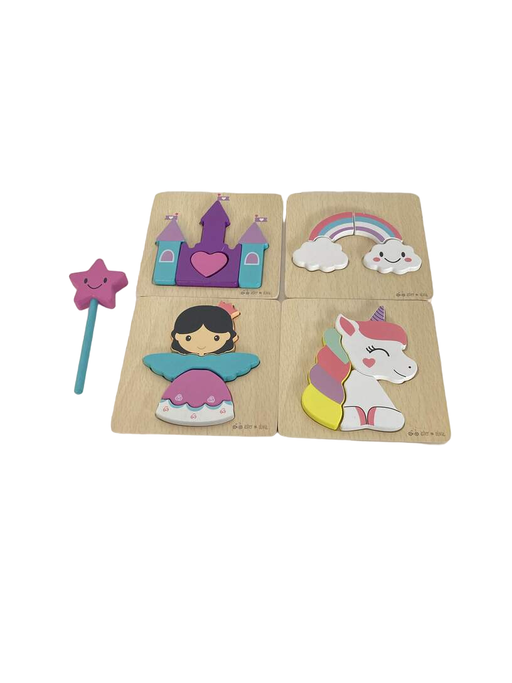 secondhand Asher and Olivia Wooden Toddler Puzzle Bundle