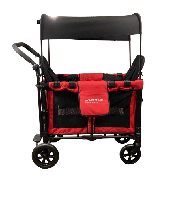 secondhand Wonderfold W2 Original Multifunctional Double Stroller Wagon, 2021, Red