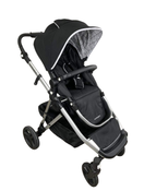 used Mockingbird Single to Double Stroller, 2022, Silver with Black Leather, Windowpane, Black