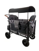 used Wonderfold W4 Luxe Quad Stroller Wagon, Charcoal Grey with Black Frame, 2023