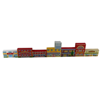 secondhand Melissa & Doug Town Blocks Wooden Playset