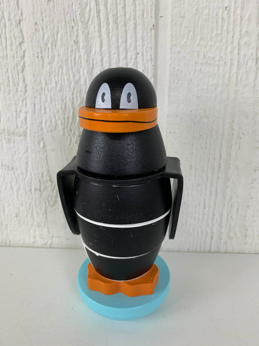 used Wooden Penguin Stacker Toy