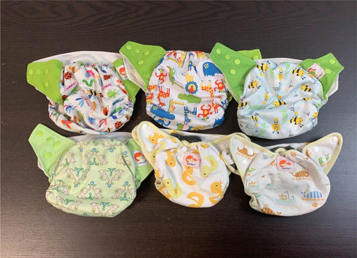 used BUNDLE KaWaii Baby One Size Pocket Cloth Diapers