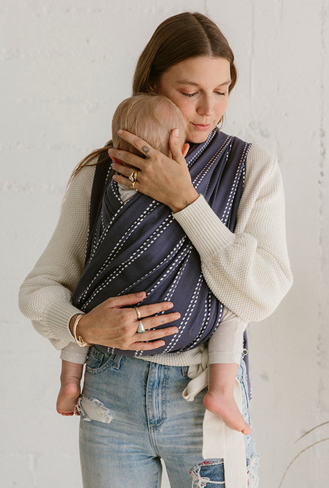 used Solly Baby Loop Carrier, Baltic Stitch