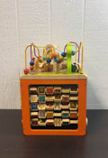 used B. toys Zany Zoo Wooden Activity Cube