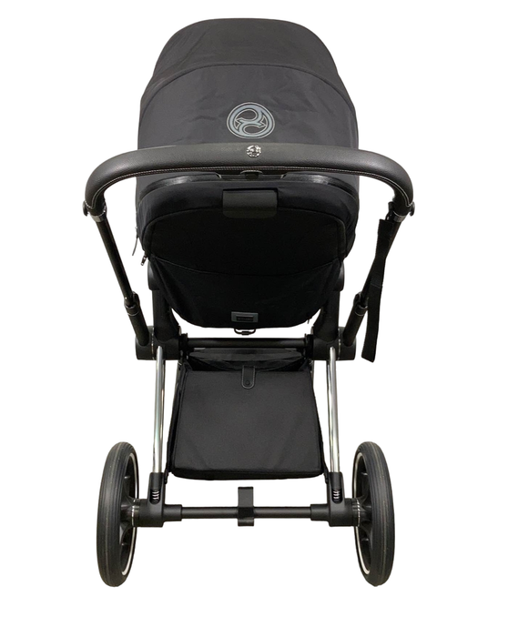 Cybex PRIAM Stroller, Chrome With Black Details, Deep Black, 2021