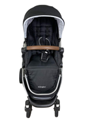 secondhand Mockingbird Single Stroller, 2023, Black, Watercolor Drops, Silver With Penny Leather