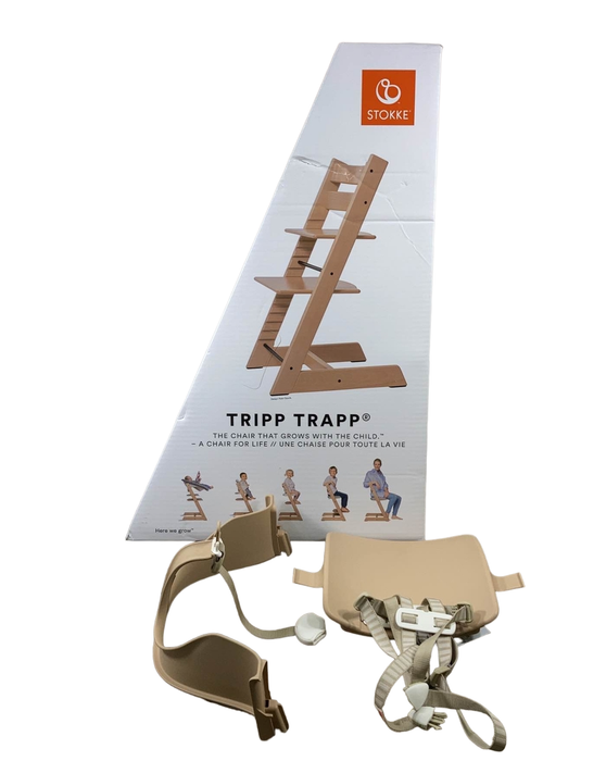 used Stokke Tripp Trapp High Chair With Baby Set, Natural