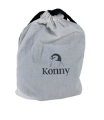 used Konny Baby Wrap Carrier, Cotton Charcoal, Small