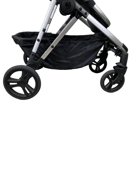 used Mockingbird Single to Double Stroller, 2023, Silver with Penny Leather, Watercolor Drops, Black