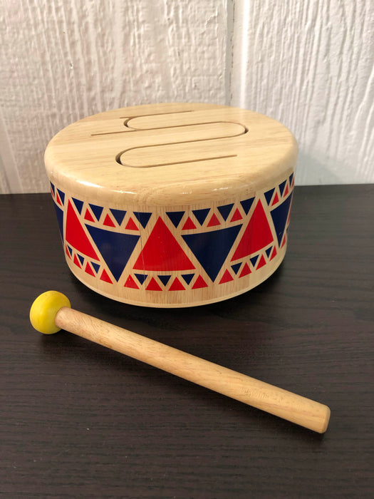 used Plan Toys Solid Wooden Drum