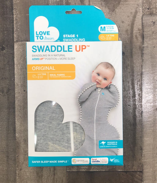 used Love To Dream Swaddle UP Original Sleep Sack, Medium, Gray